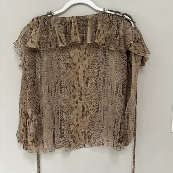 Blumarine Snakeskin Print Blouse Size 2 - Picture 5 of 5